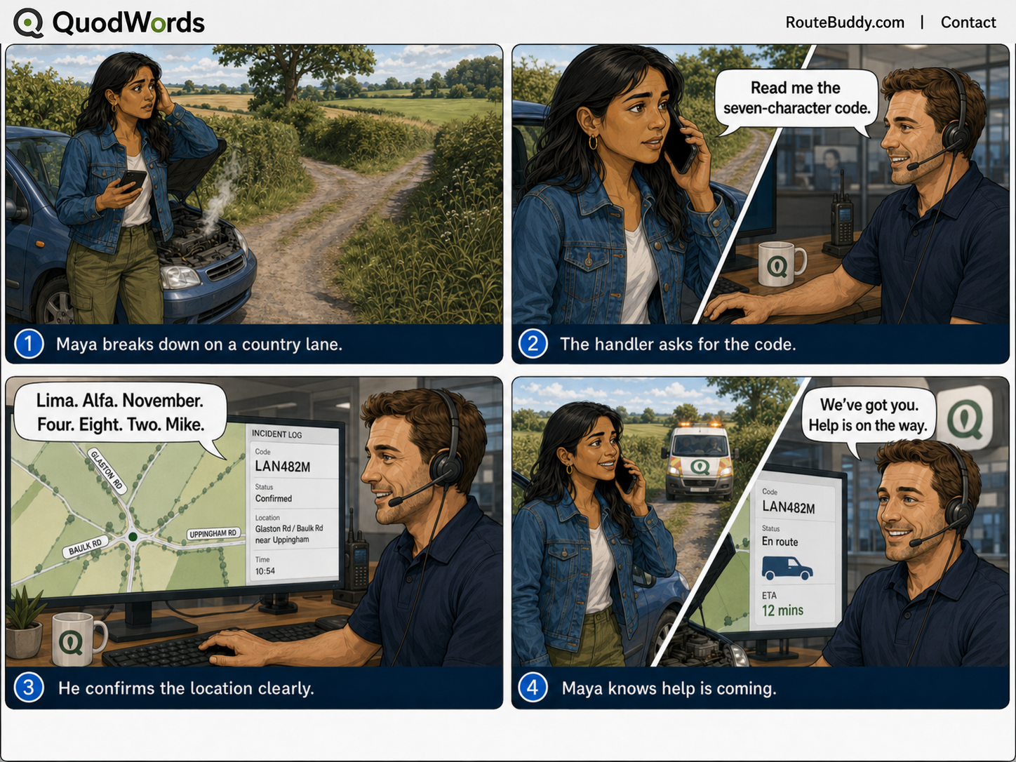 Roadside Breakdown visual guide